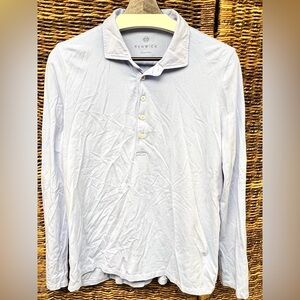 Renwick- Light Blue, Classic Polo Shirt with‎ Structured Design, Large
